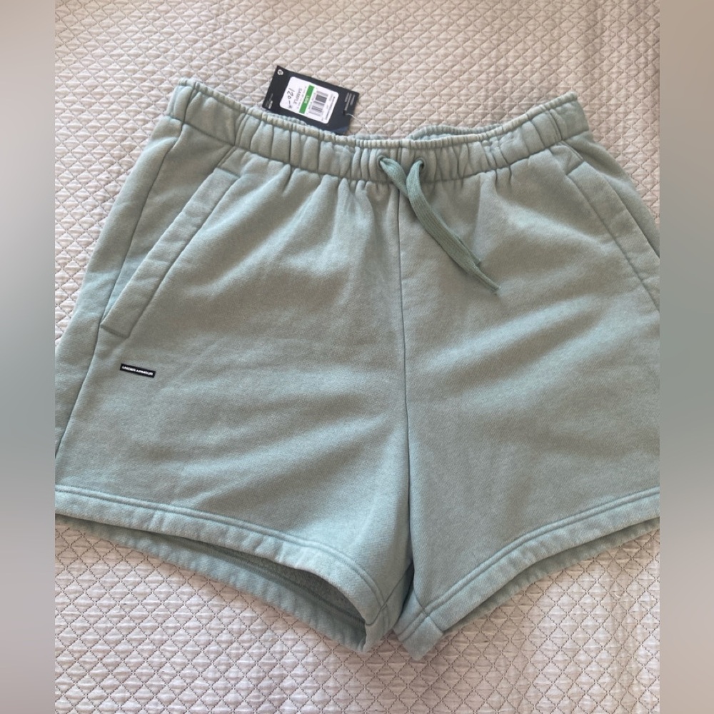 Green sage Casual Drawstring Shorts